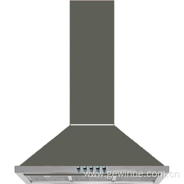 Retro kitchen chimney auto clean range hood